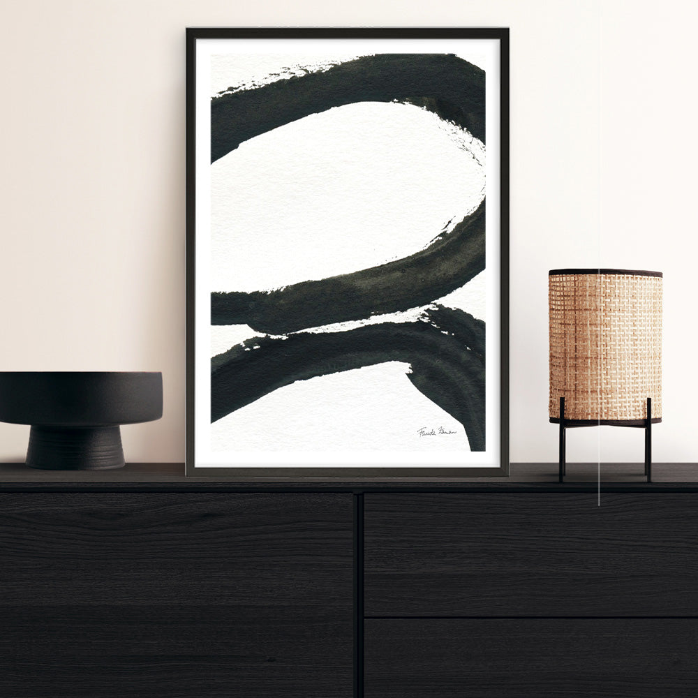 Shop Inky I Art Print a painted abstract themed wall art print from The Print Emporium wall artwork collection - Buy Australian made fine art painting style poster and framed prints for the home and your interior decor room, TPE-WA-76836-AP