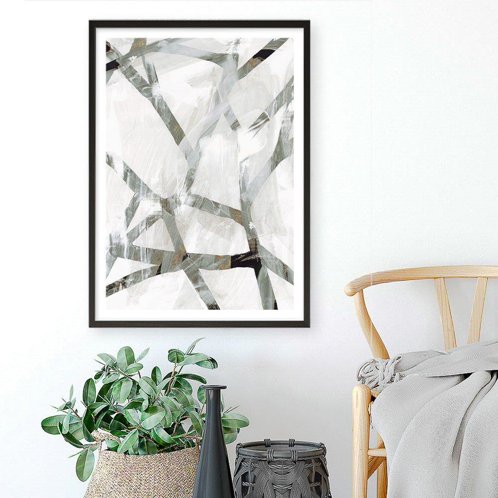 Shop Interconnect I Art Print a painted abstract themed wall art print from The Print Emporium wall artwork collection - Buy Australian made fine art painting style poster and framed prints for the home and your interior decor room, TPE-PC-PI172-AP
