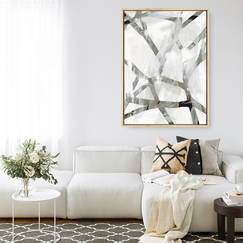 Shop Interconnect I Canvas Print a painted abstract themed framed canvas wall art print from The Print Emporium artwork collection - Buy Australian made fine art painting style stretched canvas prints for the home and your interior decor space, TPE-PC-PI172-CA-35X46-NF