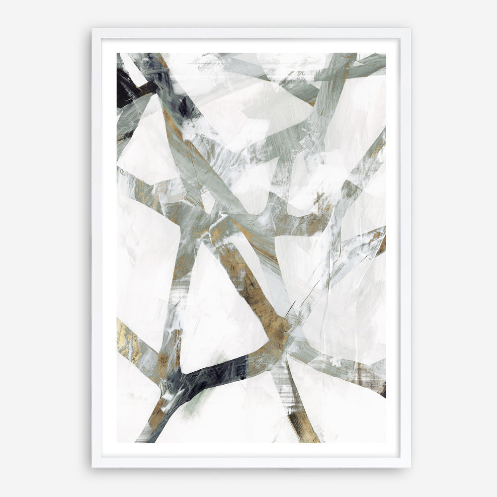 Shop Interconnect II Art Print a painted abstract themed wall art print from The Print Emporium wall artwork collection - Buy Australian made fine art painting style poster and framed prints for the home and your interior decor room, TPE-PC-PI173-AP
