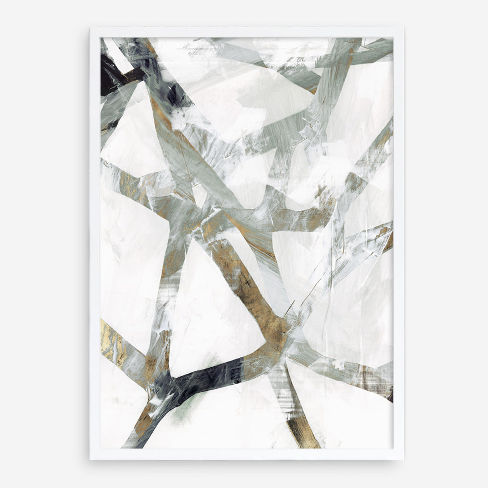 Shop Interconnect II Art Print a painted abstract themed wall art print from The Print Emporium wall artwork collection - Buy Australian made fine art painting style poster and framed prints for the home and your interior decor room, TPE-PC-PI173-AP