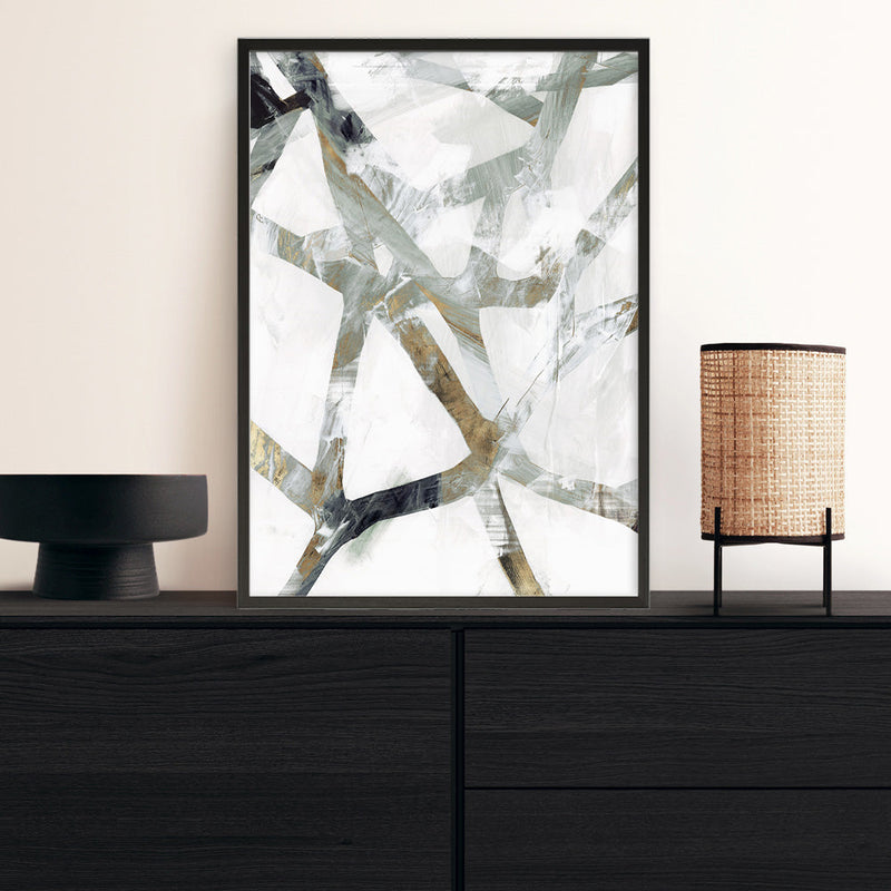 Shop Interconnect II Art Print a painted abstract themed wall art print from The Print Emporium wall artwork collection - Buy Australian made fine art painting style poster and framed prints for the home and your interior decor room, TPE-PC-PI173-AP