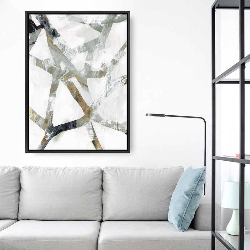 Shop Interconnect II Canvas Print a painted abstract themed framed canvas wall art print from The Print Emporium artwork collection - Buy Australian made fine art painting style stretched canvas prints for the home and your interior decor space, TPE-PC-PI173-CA-35X46-NF