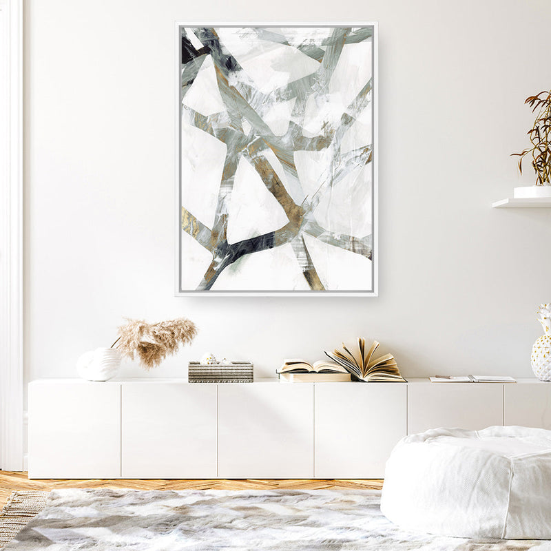 Shop Interconnect II Canvas Print a painted abstract themed framed canvas wall art print from The Print Emporium artwork collection - Buy Australian made fine art painting style stretched canvas prints for the home and your interior decor space, TPE-PC-PI173-CA-35X46-NF