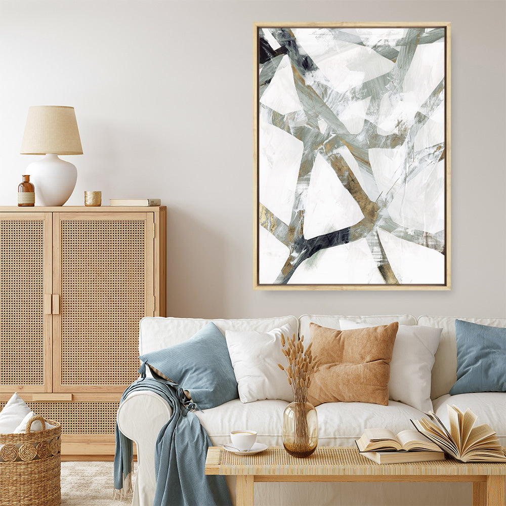 Shop Interconnect II Canvas Print a painted abstract themed framed canvas wall art print from The Print Emporium artwork collection - Buy Australian made fine art painting style stretched canvas prints for the home and your interior decor space, TPE-PC-PI173-CA-35X46-NF