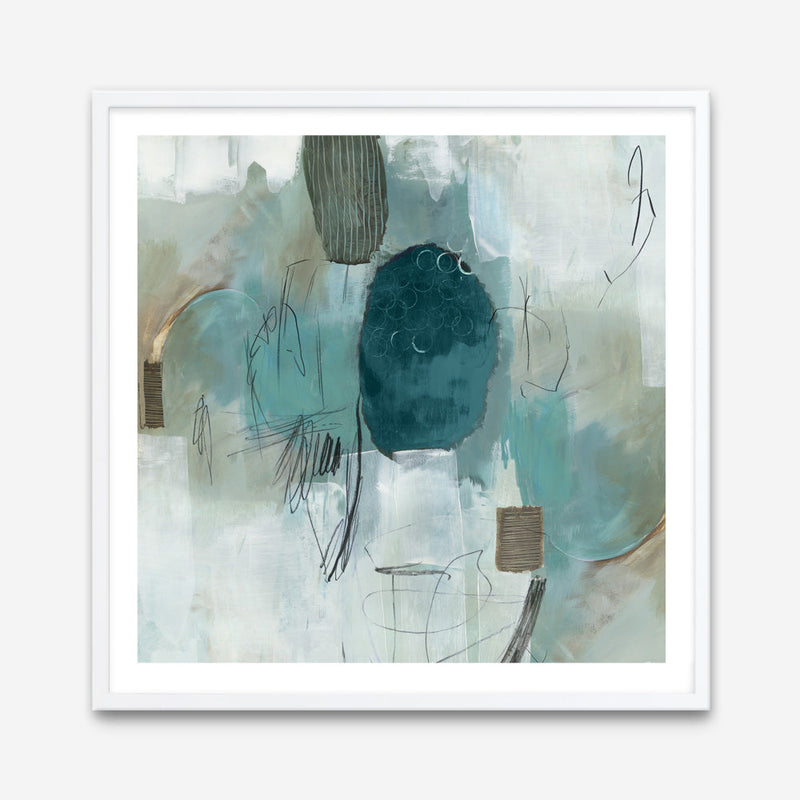 Shop Internal Reflection (Square) Art Print a painted abstract themed wall art print from The Print Emporium wall artwork collection - Buy Australian made fine art painting style poster and framed prints for the home and your interior decor room, TPE-PC-PI379-AP