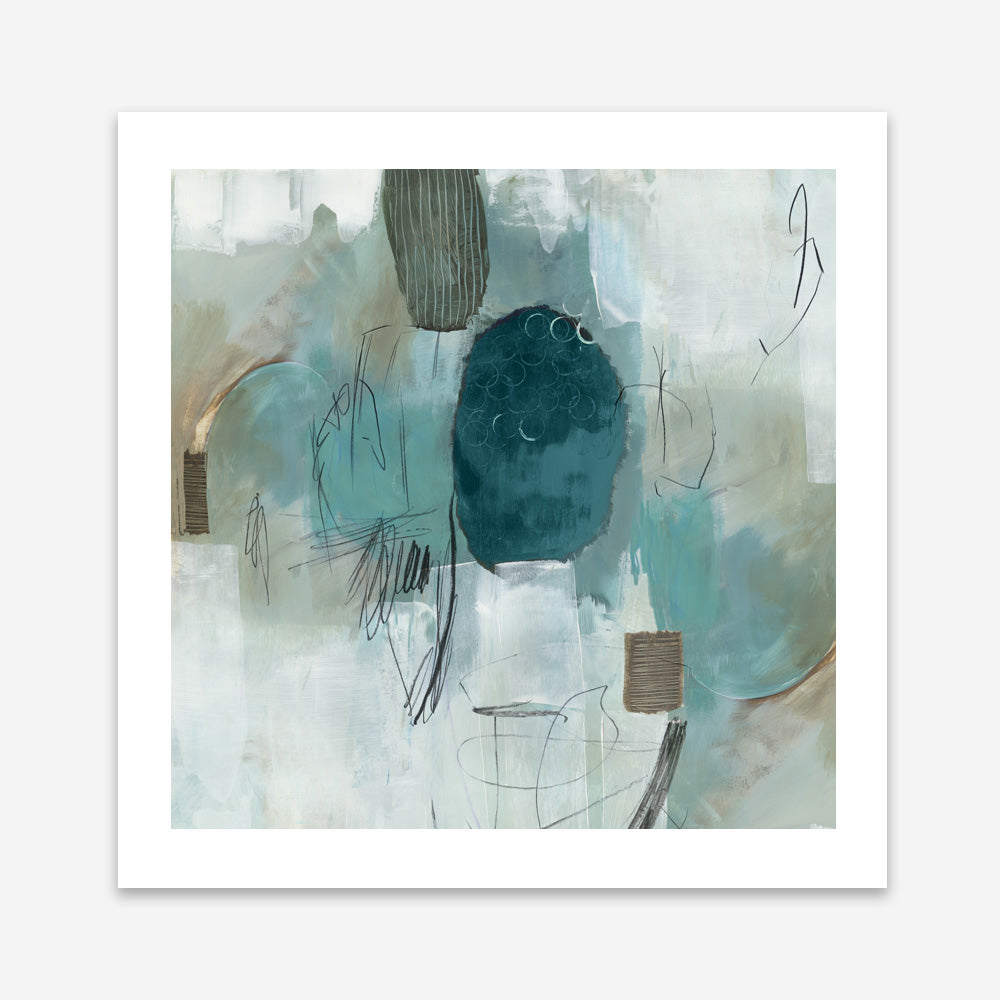 Shop Internal Reflection (Square) Art Print a painted abstract themed wall art print from The Print Emporium wall artwork collection - Buy Australian made fine art painting style poster and framed prints for the home and your interior decor room, TPE-PC-PI379-AP