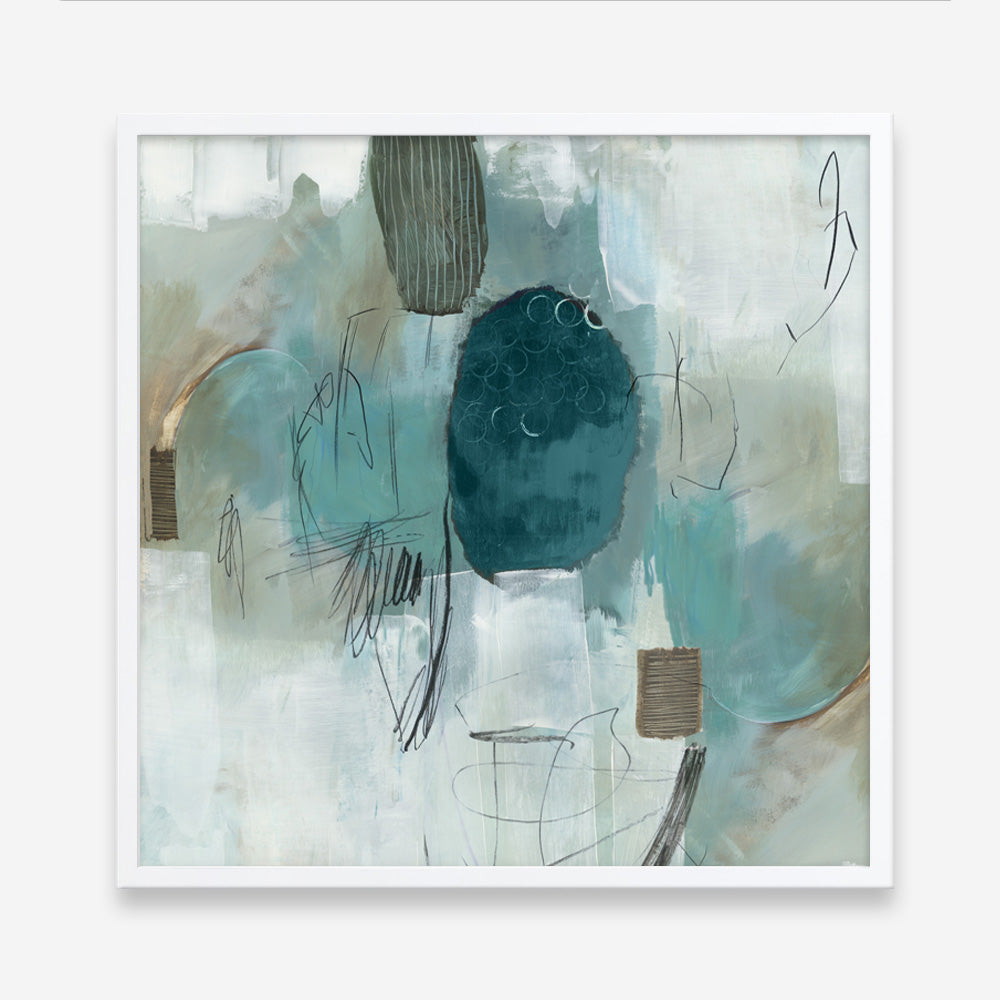 Shop Internal Reflection (Square) Art Print a painted abstract themed wall art print from The Print Emporium wall artwork collection - Buy Australian made fine art painting style poster and framed prints for the home and your interior decor room, TPE-PC-PI379-AP