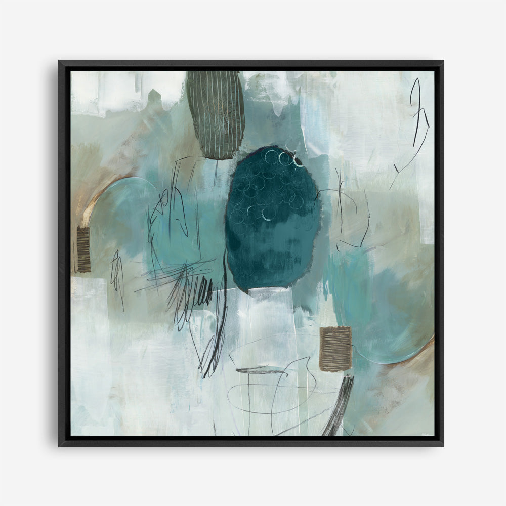 Shop Internal Reflection (Square) Canvas Print a painted abstract themed framed canvas wall art print from The Print Emporium artwork collection - Buy Australian made fine art painting style stretched canvas prints for the home and your interior decor space, TPE-PC-PI379-CA-40X40-NF