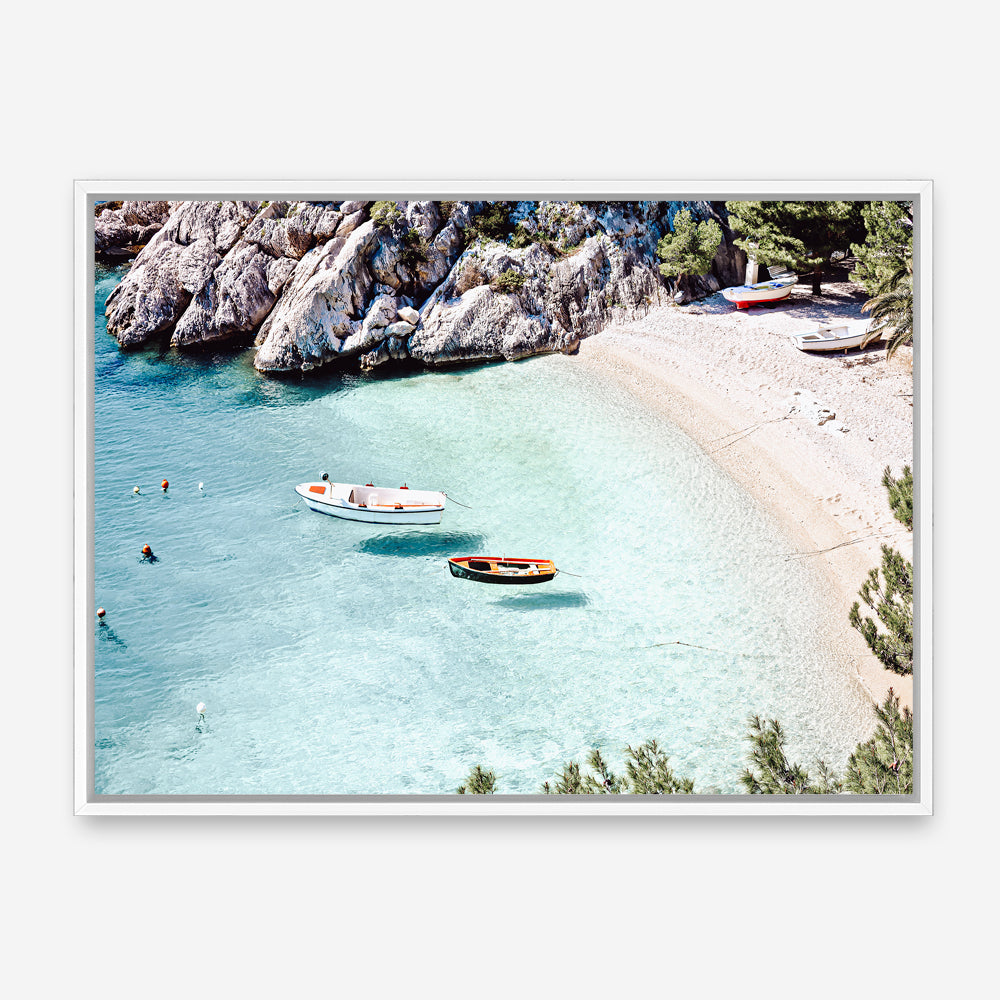 Shop Island Bay Photo Canvas Print a coastal themed photography framed stretched canvas print from The Print Emporium wall artwork collection - Buy Australian made prints for the home and your interior decor space, TPE-1285-CA-35X46-NF