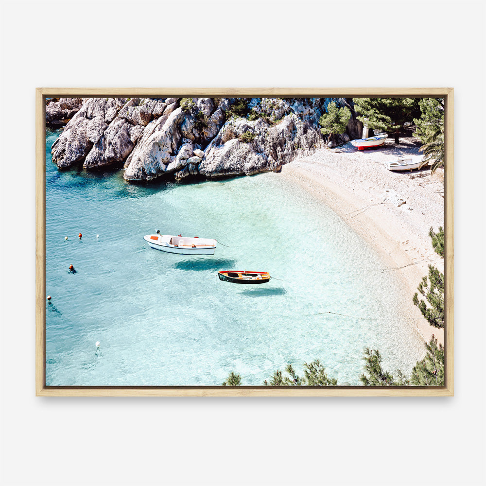 Shop Island Bay Photo Canvas Print a coastal themed photography framed stretched canvas print from The Print Emporium wall artwork collection - Buy Australian made prints for the home and your interior decor space, TPE-1285-CA-35X46-NF
