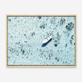 Shop Island Boat I Photo Canvas Print a coastal themed photography framed stretched canvas print from The Print Emporium wall artwork collection - Buy Australian made prints for the home and your interior decor space, TPE-1194-CA-35X46-NF