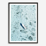 Shop Island Boat II Photo Art Print a coastal themed photography wall art print from The Print Emporium wall artwork collection - Buy Australian made fine art poster and framed prints for the home and your interior decor, TPE-1195-AP