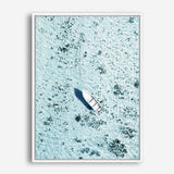 Shop Island Boat II Photo Canvas Print a coastal themed photography framed stretched canvas print from The Print Emporium wall artwork collection - Buy Australian made prints for the home and your interior decor space, TPE-1195-CA-35X46-NF