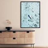 Shop Island Boat II Photo Canvas Print a coastal themed photography framed stretched canvas print from The Print Emporium wall artwork collection - Buy Australian made prints for the home and your interior decor space, TPE-1195-CA-35X46-NF