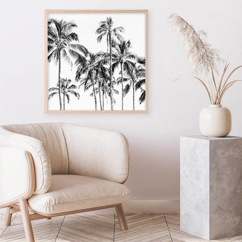 Shop Island Coconut Palms I (Square) Photo Art Print a photography wall art print from The Print Emporium wall artwork collection - Buy Australian made fine art poster and framed prints for the home and your interior decor room, TPE-1282-AP
