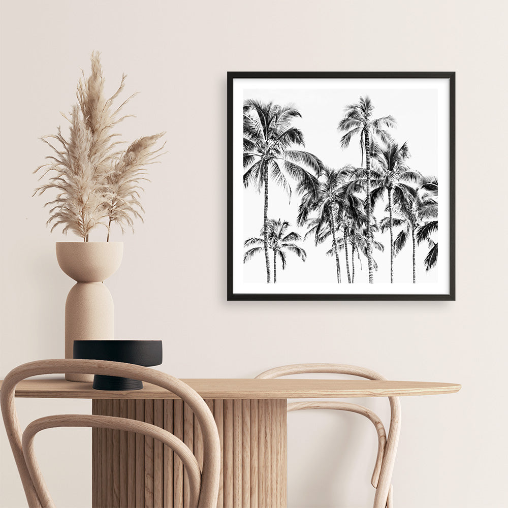 Shop Island Coconut Palms I (Square) Photo Art Print a photography wall art print from The Print Emporium wall artwork collection - Buy Australian made fine art poster and framed prints for the home and your interior decor room, TPE-1282-AP