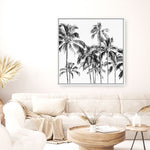 Shop Island Coconut Palms I (Square) Photo Canvas Print a photography framed stretched canvas print from The Print Emporium wall artwork collection - Buy Australian made prints for the home and your interior decor space, TPE-1282-CA-40X40-NF
