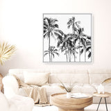 Shop Island Coconut Palms I (Square) Photo Canvas Print a photography framed stretched canvas print from The Print Emporium wall artwork collection - Buy Australian made prints for the home and your interior decor space, TPE-1282-CA-40X40-NF