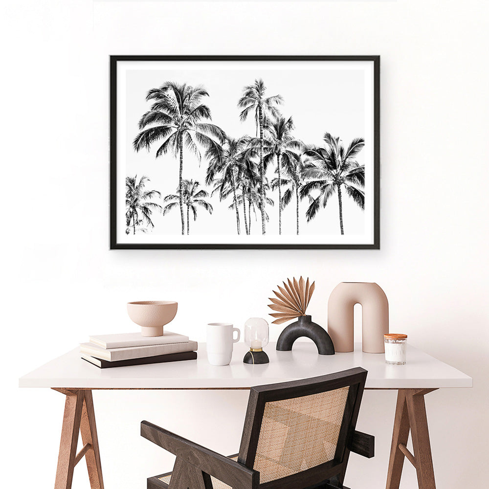Shop Island Coconut Palms Photo Art Print a coastal themed photography wall art print from The Print Emporium wall artwork collection - Buy Australian made fine art poster and framed prints for the home and your interior decor, TPE-1281-AP