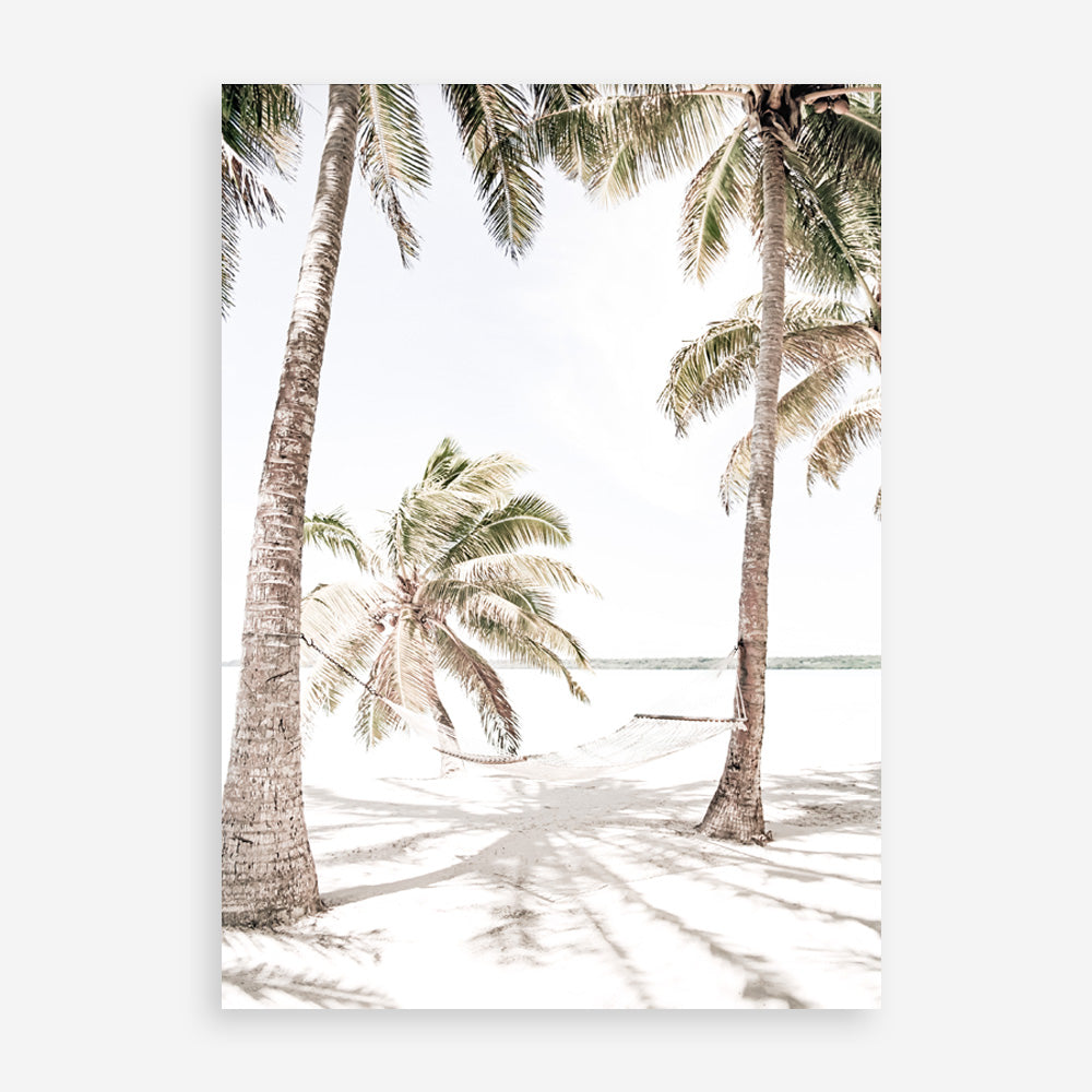 Shop Island Hammock II Photo Art Print a coastal themed photography wall art print from The Print Emporium wall artwork collection - Buy Australian made fine art poster and framed prints for the home and your interior decor, TPE-1052-AP