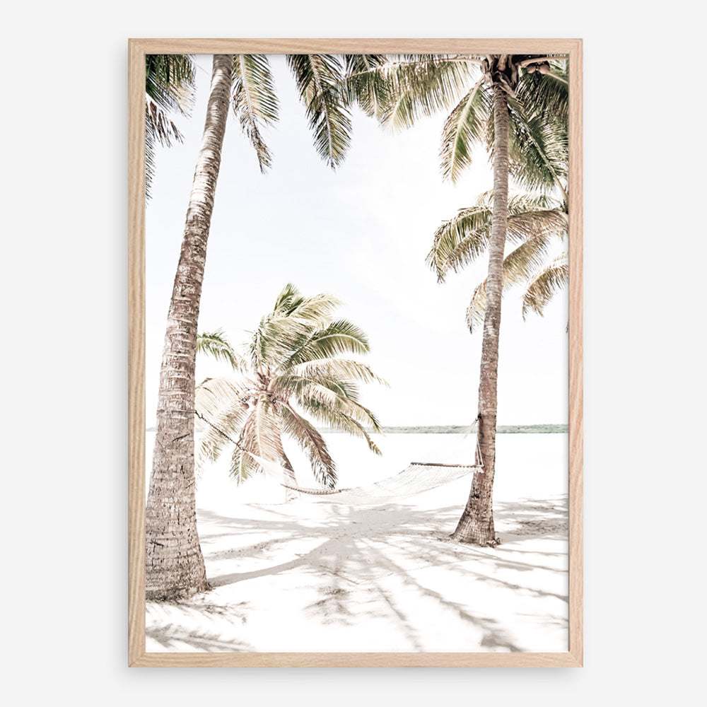 Shop Island Hammock II Photo Art Print a coastal themed photography wall art print from The Print Emporium wall artwork collection - Buy Australian made fine art poster and framed prints for the home and your interior decor, TPE-1052-AP