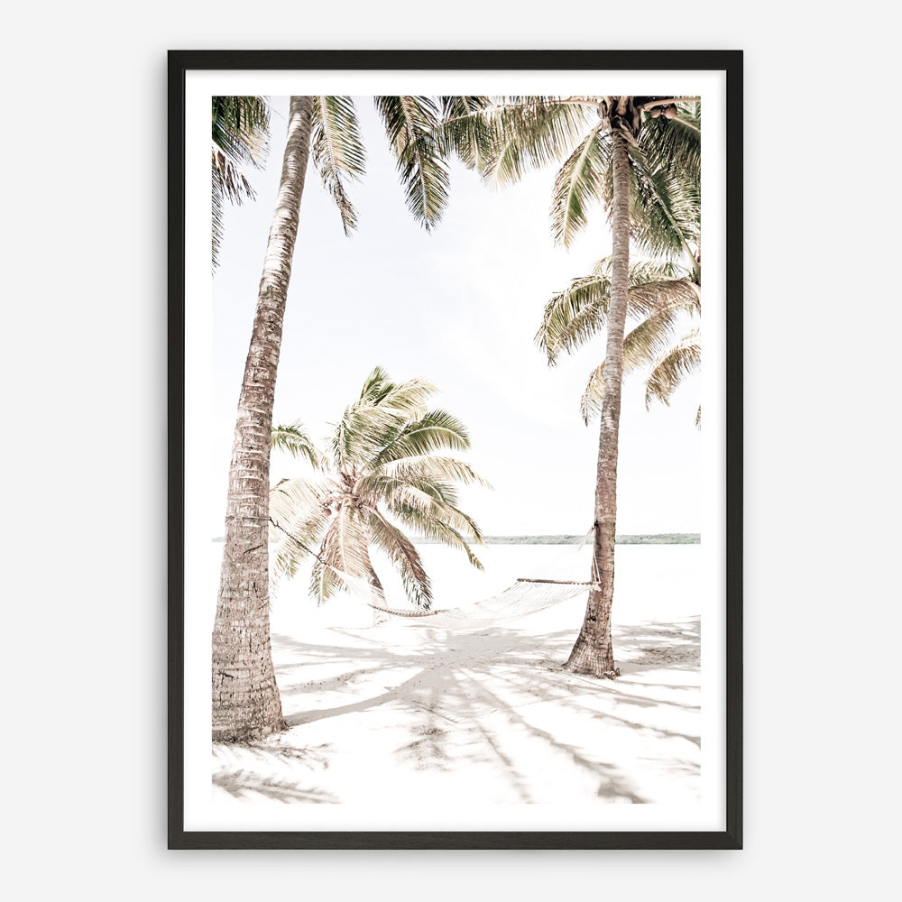 Shop Island Hammock II Photo Art Print a coastal themed photography wall art print from The Print Emporium wall artwork collection - Buy Australian made fine art poster and framed prints for the home and your interior decor, TPE-1052-AP