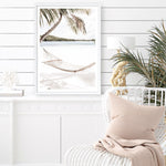 Shop Island Hammock Photo Art Print a coastal themed photography wall art print from The Print Emporium wall artwork collection - Buy Australian made fine art poster and framed prints for the home and your interior decor, TPE-685-AP