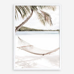 Shop Island Hammock Photo Art Print a coastal themed photography wall art print from The Print Emporium wall artwork collection - Buy Australian made fine art poster and framed prints for the home and your interior decor, TPE-685-AP