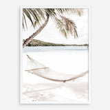 Shop Island Hammock Photo Art Print a coastal themed photography wall art print from The Print Emporium wall artwork collection - Buy Australian made fine art poster and framed prints for the home and your interior decor, TPE-685-AP