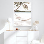 Shop Island Hammock Photo Art Print a coastal themed photography wall art print from The Print Emporium wall artwork collection - Buy Australian made fine art poster and framed prints for the home and your interior decor, TPE-685-AP