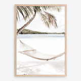 Shop Island Hammock Photo Art Print a coastal themed photography wall art print from The Print Emporium wall artwork collection - Buy Australian made fine art poster and framed prints for the home and your interior decor, TPE-685-AP