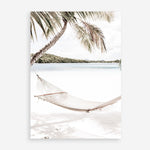 Shop Island Hammock Photo Art Print a coastal themed photography wall art print from The Print Emporium wall artwork collection - Buy Australian made fine art poster and framed prints for the home and your interior decor, TPE-685-AP