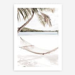 Shop Island Hammock Photo Art Print a coastal themed photography wall art print from The Print Emporium wall artwork collection - Buy Australian made fine art poster and framed prints for the home and your interior decor, TPE-685-AP