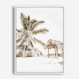 Shop Island Hut Photo Canvas Print a coastal themed photography framed stretched canvas print from The Print Emporium wall artwork collection - Buy Australian made prints for the home and your interior decor space