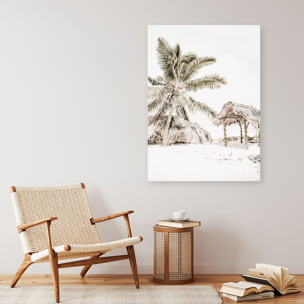 Shop Island Hut Photo Canvas Print a coastal themed photography framed stretched canvas print from The Print Emporium wall artwork collection - Buy Australian made prints for the home and your interior decor space