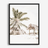 Shop Island Hut Photo Canvas Print a coastal themed photography framed stretched canvas print from The Print Emporium wall artwork collection - Buy Australian made prints for the home and your interior decor space
