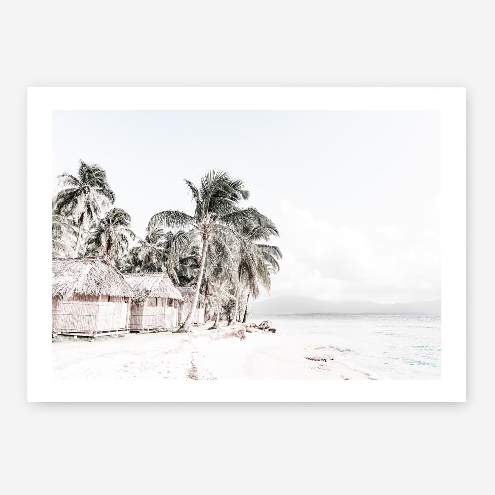 Shop Island Huts Photo Art Print a coastal themed photography wall art print from The Print Emporium wall artwork collection - Buy Australian made fine art poster and framed prints for the home and your interior decor, TPE-689-AP