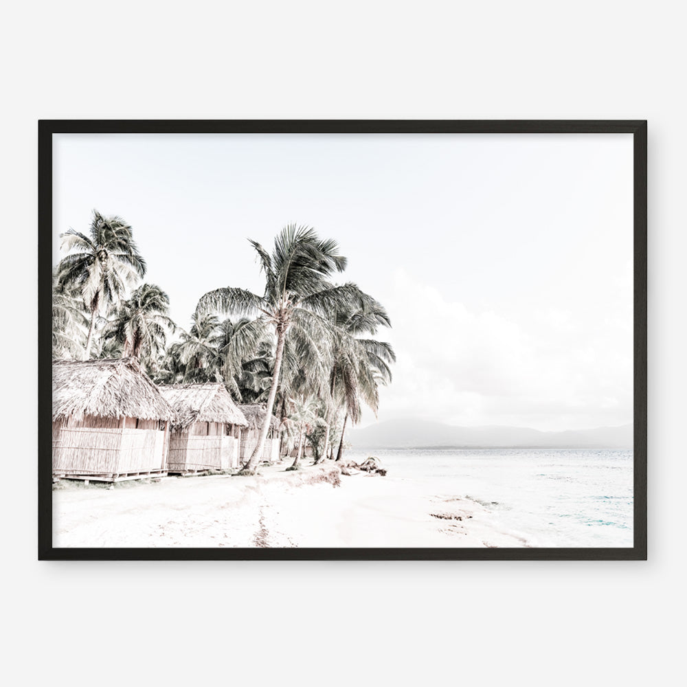 Shop Island Huts Photo Art Print a coastal themed photography wall art print from The Print Emporium wall artwork collection - Buy Australian made fine art poster and framed prints for the home and your interior decor, TPE-689-AP