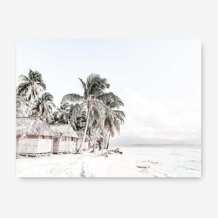 Shop Island Huts Photo Canvas Print a coastal themed photography framed stretched canvas print from The Print Emporium wall artwork collection - Buy Australian made prints for the home and your interior decor space, TPE-689-CA-35X46-NF