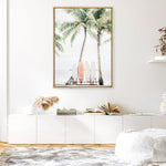 Shop Island Surfboards I Canvas Print a coastal themed photography framed stretched canvas print from The Print Emporium wall artwork collection - Buy Australian made prints for the home and your interior decor space, TPE-1259-CA-35X46-NF