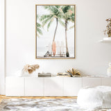 Shop Island Surfboards I Canvas Print a coastal themed photography framed stretched canvas print from The Print Emporium wall artwork collection - Buy Australian made prints for the home and your interior decor space, TPE-1259-CA-35X46-NF