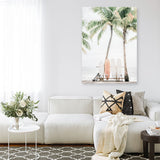 Shop Island Surfboards I Canvas Print a coastal themed photography framed stretched canvas print from The Print Emporium wall artwork collection - Buy Australian made prints for the home and your interior decor space, TPE-1259-CA-35X46-NF