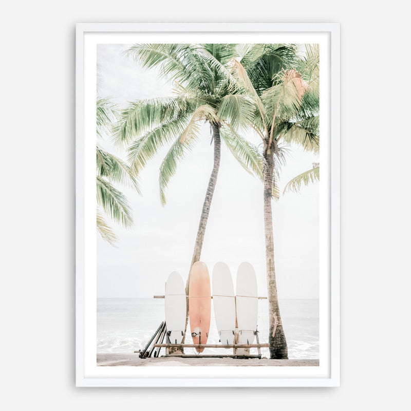 Shop Island Surfboards I Photo Art Print a coastal themed photography wall art print from The Print Emporium wall artwork collection - Buy Australian made fine art poster and framed prints for the home and your interior decor, TPE-1259-AP