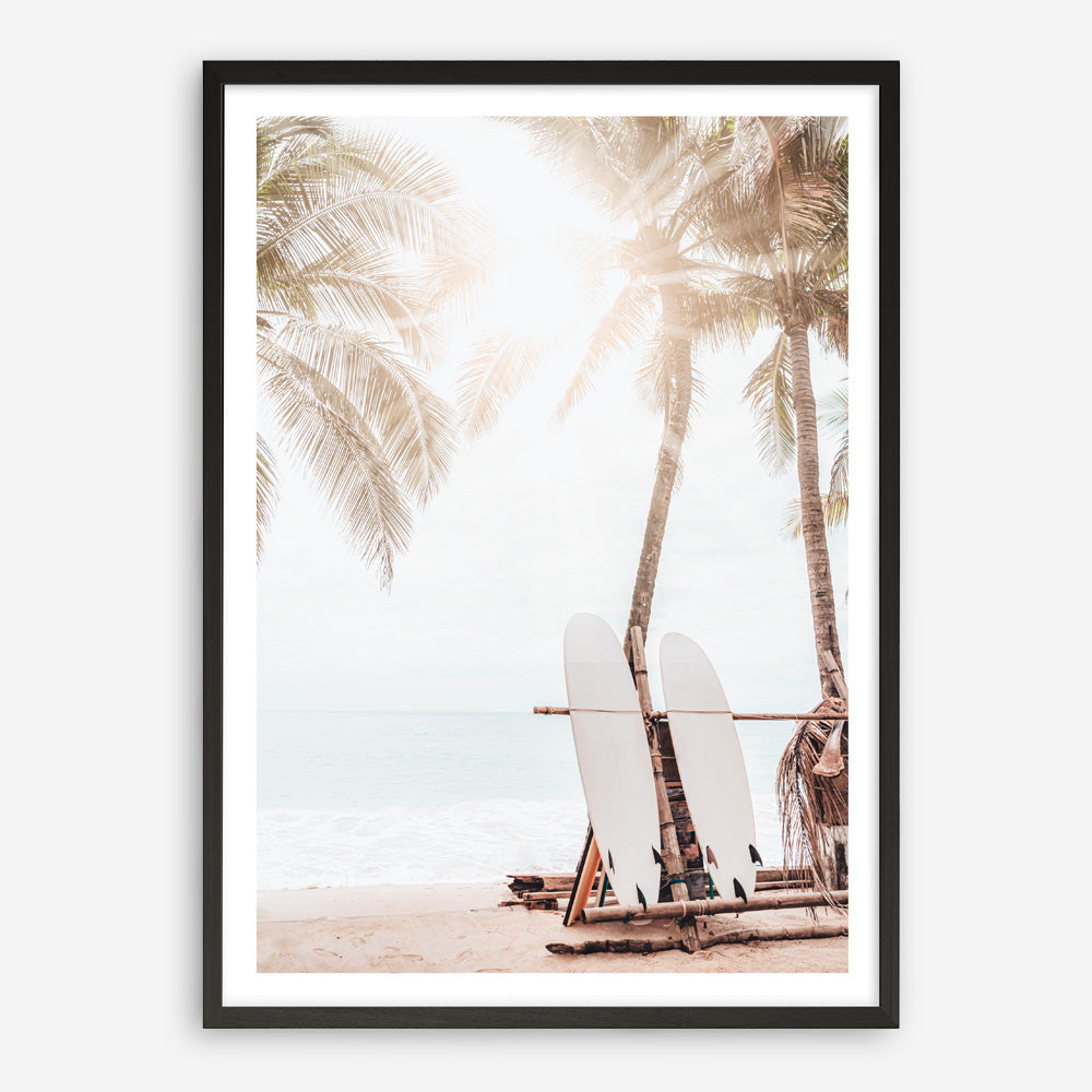 Shop Island Surfboards II Photo Art Print a coastal themed photography wall art print from The Print Emporium wall artwork collection - Buy Australian made fine art poster and framed prints for the home and your interior decor, TPE-1269-AP