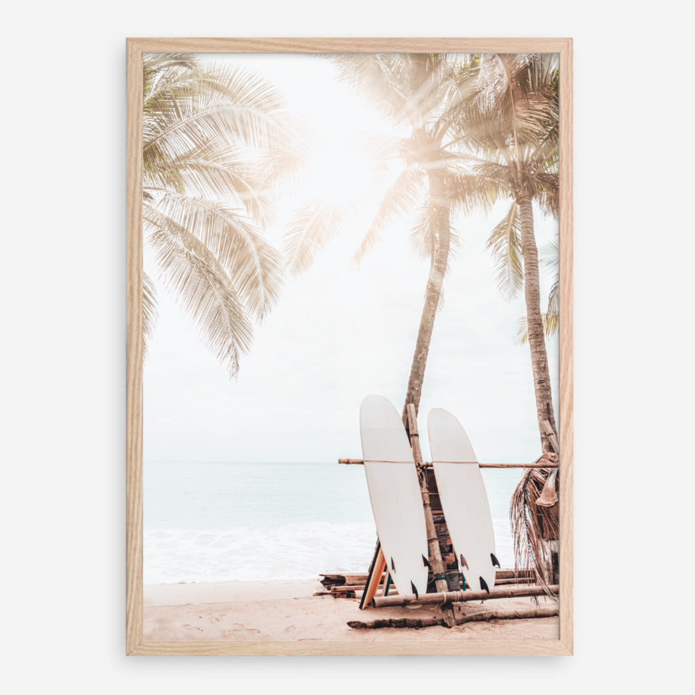 Shop Island Surfboards II Photo Art Print a coastal themed photography wall art print from The Print Emporium wall artwork collection - Buy Australian made fine art poster and framed prints for the home and your interior decor, TPE-1269-AP