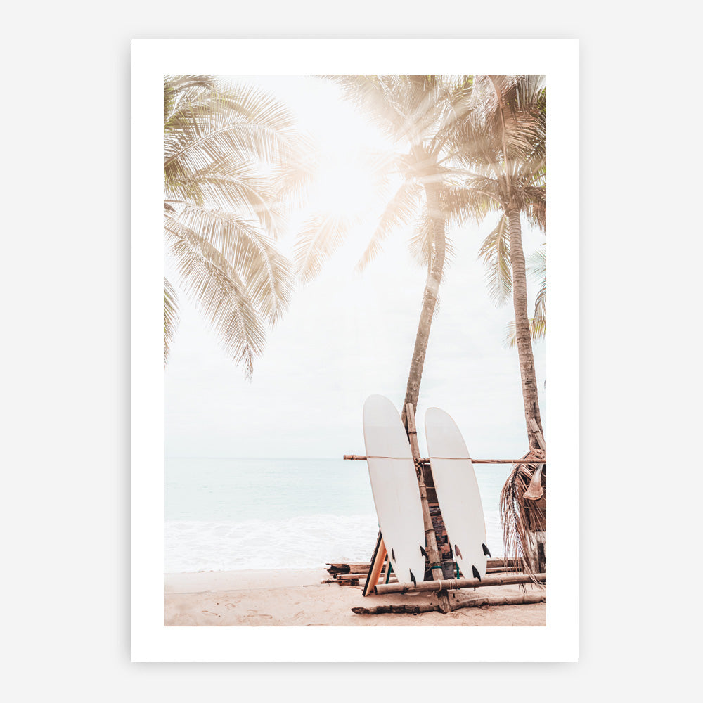 Shop Island Surfboards II Photo Art Print a coastal themed photography wall art print from The Print Emporium wall artwork collection - Buy Australian made fine art poster and framed prints for the home and your interior decor, TPE-1269-AP