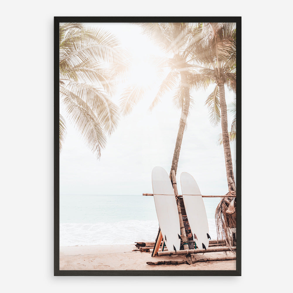 Shop Island Surfboards II Photo Art Print a coastal themed photography wall art print from The Print Emporium wall artwork collection - Buy Australian made fine art poster and framed prints for the home and your interior decor, TPE-1269-AP