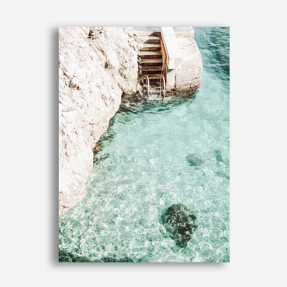 Shop Italian Coastline Photo Canvas Print a coastal themed photography framed stretched canvas print from The Print Emporium wall artwork collection - Buy Australian made prints for the home and your interior decor space, TPE-1162-CA-35X46-NF