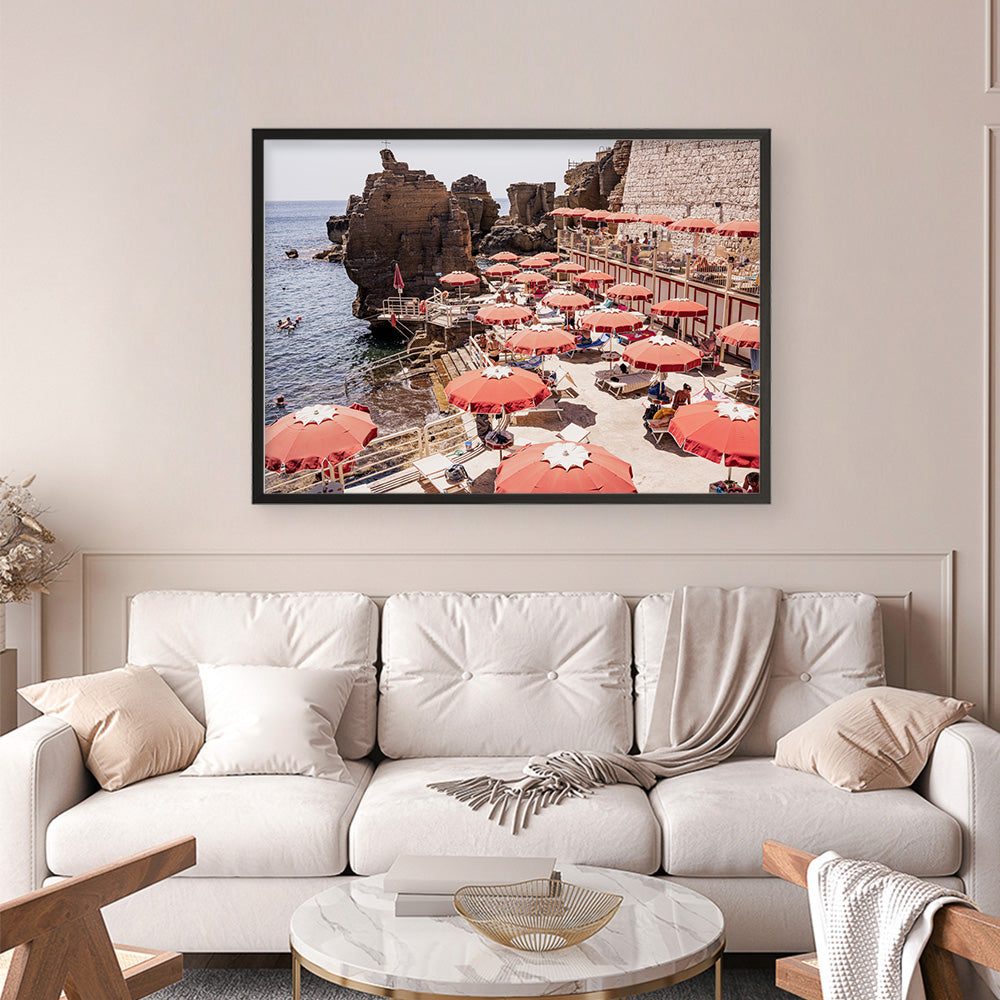 Shop Italian Sea Baths I Photo Art Print a coastal themed photography wall art print from The Print Emporium wall artwork collection - Buy Australian made fine art poster and framed prints for the home and your interior decor, TPE-1204-AP